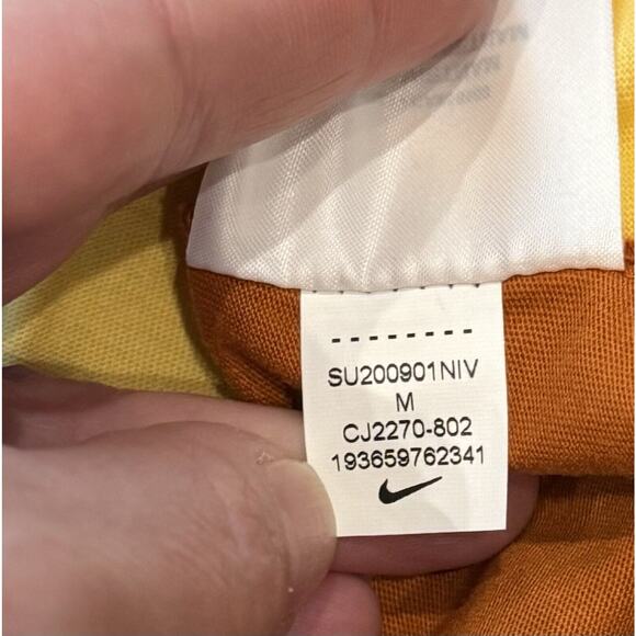 Nike Icon Clash Women's M Colorblock Athletic Tank Gym Top Yellow Blue NWT - Picture 7 of 8